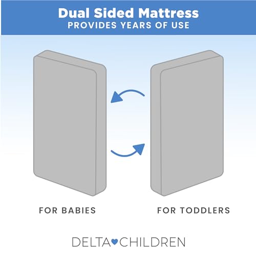 Delta Children Sweet Beginnings Dual Sided Baby Crib Mattress and Toddler Mattress, GREENGUARD Gold and CertiPUR-US Certified, Firm Plant-Based Foam, Waterproof, 5 Year Warranty, Made in USA - image 4