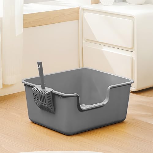 Arenero para gatos extra grande de plástico resistente miniatura 4