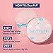 Megababe Body Powder Applicator - Dust Puff | Oversize (6” x 3”) Powder Puff | Powder Sold Separately