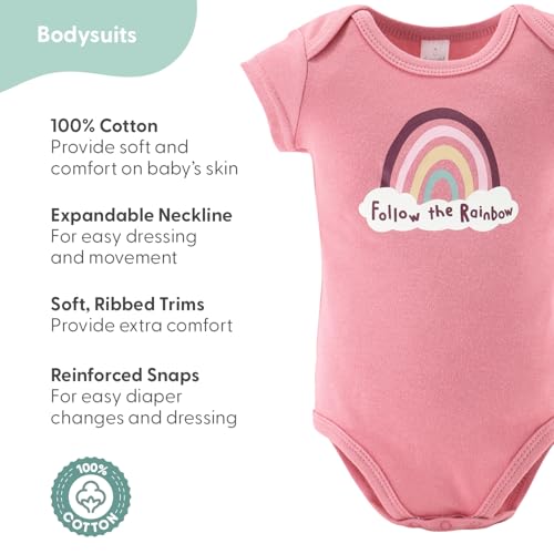 The Peanutshell Baby Layette Gift Set for Girls - 23 Piece New Born Girl Gift Set, Baby Clothes & Newborn Essentials Must Haves - Newborn Clothes 0-3 Months - Rainbow Safari2