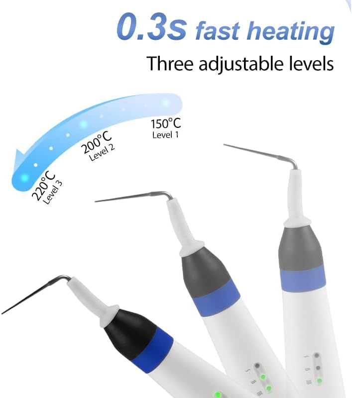 Cordless Endo Obturation System Pen 0.3S Fast Heating Gutta Percha Cutting Pen with 2 Heating Tips — view 6