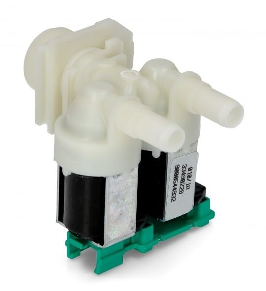 Elektroventil doppelt 180° gerade Ø10,5mm Kompatibel mit BOSCH, SIEMENS Waschmaschine Wasserventil