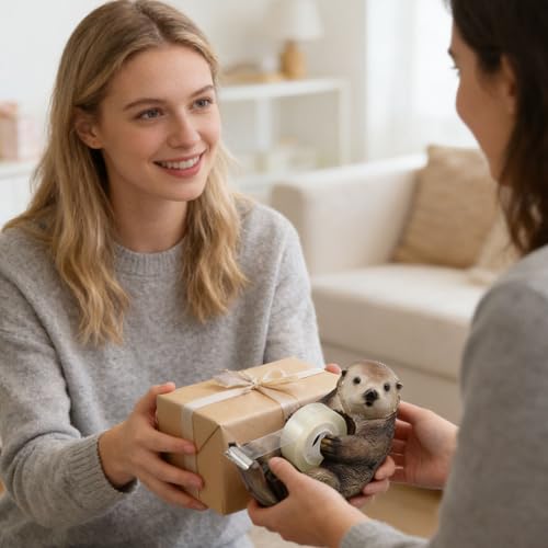 Klebestreifen Abroller, Klebebandabroller mit Klebeband, Niedlich Paketband Abroller, für Büro, Schule Oder als Geschenk