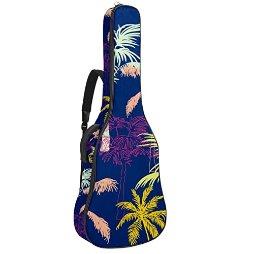 Guitare protégée de la pluie grâce au sac à dos acoustique étanche et rembourré