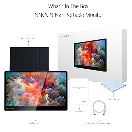 Image of INNOCN Portable Monitor - [2022] 15.8 inch FHD 1080P USB Travel Type-C Computer Display Mini HDMI Laptop External Secondary Monitor IPS Eye Care Screen for Laptop Tablets Mini PC