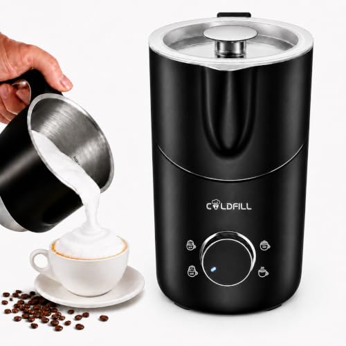 8-in-1 Electric Milk Frother, 21oz Detachable Steamer