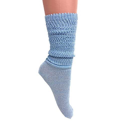 Cotton Lightweight Slouch Socks for Women Extra Thin Socks Size 9 to 11