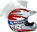 PC Racing Helmet Mohawk (White)