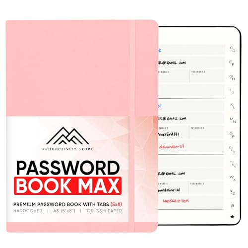 Carnet de mots de passe avec onglets pour ne plus jamais oublier vos codes