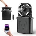 BONITAIRE 20000mAh Portable Misting Fan with 10L Large Water Bucket, 3-Speed Outdoor Floor Fan with Mist, USB Rechargeable Battery Powered Misting System for Patios, Camping, Beach, Golf and Picnic