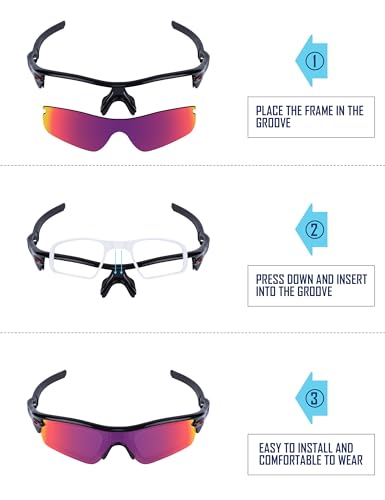 SAUCER Rx Insert Optical Adaptor Rx Prescription Lens Carrier for Oakley Radar EV Series Sunglasses3