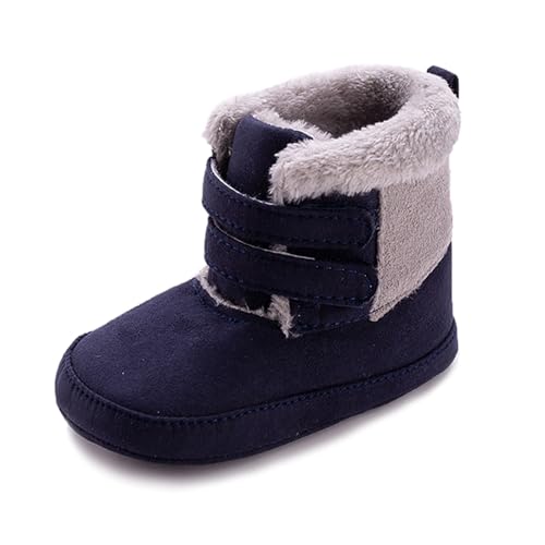 Image of Enteer Baby Girls' Premium Soft Sole Warm Winter Prewalker Toddler Snow Boots