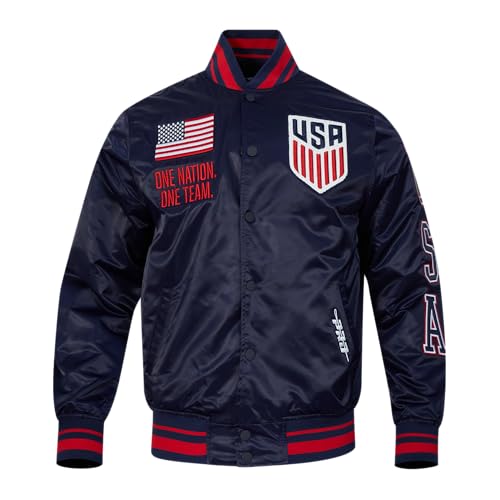 Image of Pro Standard National Teams mens Mens Usmnt Classic Chenille Satin Jacket