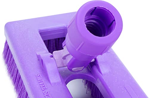 Image of SPARTA 3638831EC68 Polyester Rectangle Scrub Brush, Floor Brush, Cleaning Brush With Swivel Head For Cleaning, 8 Inches, Purple
