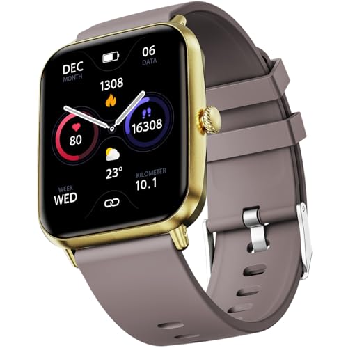 Fire-Boltt Ninja Call Pro Plus Bluetooth Calling Smart Watch, 1.83″ Display, AI Voice Assistant, 120+ Sports Modes, IP67 Waterproof, SpO2 & Heart Rate Monitor Smartwatch for Women - Cinnamon Slate