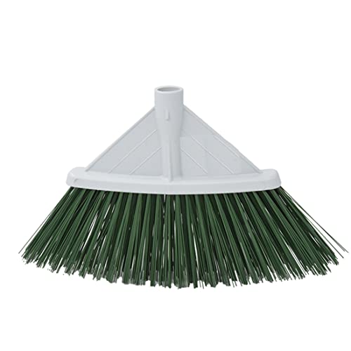 MAQA 1 ud Escoba Industrial Triangular 24 cm, Escoba Exterior para Jardines, Balcones y Caminos, Escoba con cerdas tupidas y rígidas Cover