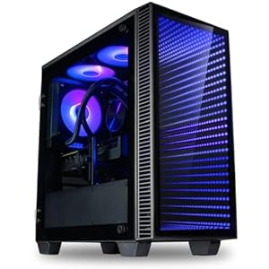 Empowered PC Continuum Micro Gaming Desktop – NVIDIA GeForce RTX 4070 SUPER, Intel 12-Core i7-12700KF, 32GB DDR5 RAM, 2x512GB NVMe SSD + 3TB HDD, Wifi 6, Windows 11 – Liquid Cooled RGB Gamer Computer