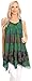 Sakkas Priya Sleeveless Tie Dye Handkerchief Hem Tunic with Smocked Racerback