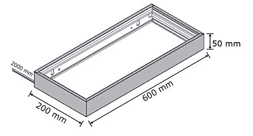 LED Glasbodenleuchte MEMPHIS in Edelstahloptik 600 mm mit Schalter