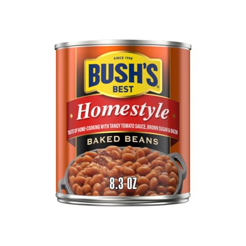 Image of Bush's Best Baked Beans for BBQ, Pantry Staple, Ready-to-Serve - Country Style, Original & Homestyle, 8.3 oz Each (Variety Pack)
