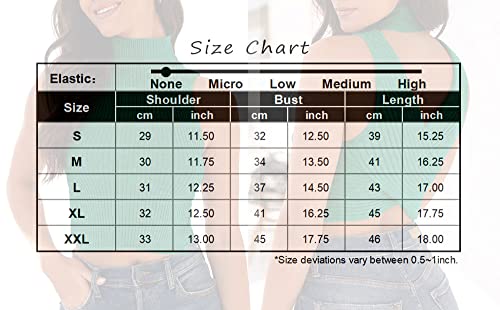 Amarmia Women's Summer Crossback Mock Neck Knit Crop Tops Cut Out Sweater Tank Sexy Turtleneck Sleeveless Ribbed Vest Black #TOP4