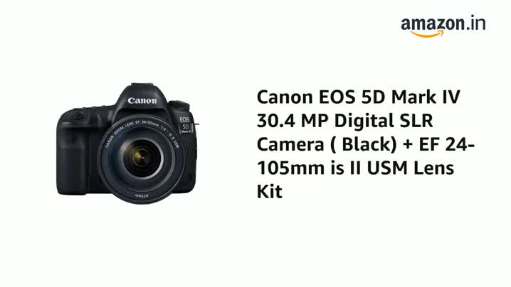 Buy Canon EOS 5D Mark IV 30.4 MP Digital SLR Camera (Black) + EF
