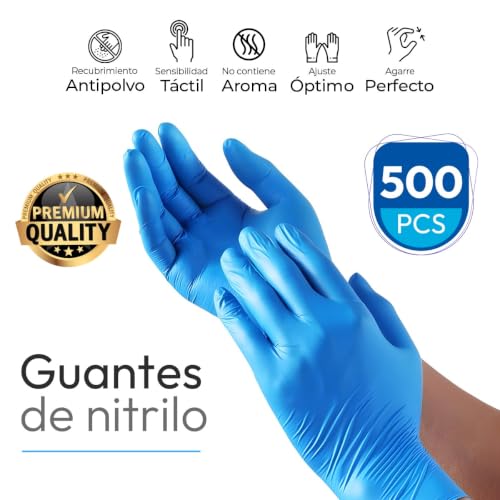 Guantes de látex azules 11 Imagen adicional