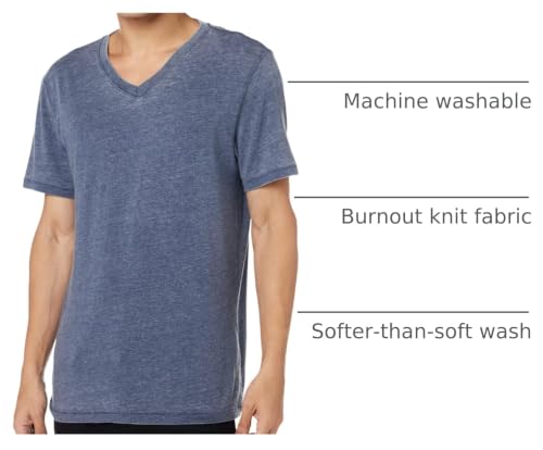 Image of Lucky Brand Men's Venice Burnout V Neck Tee