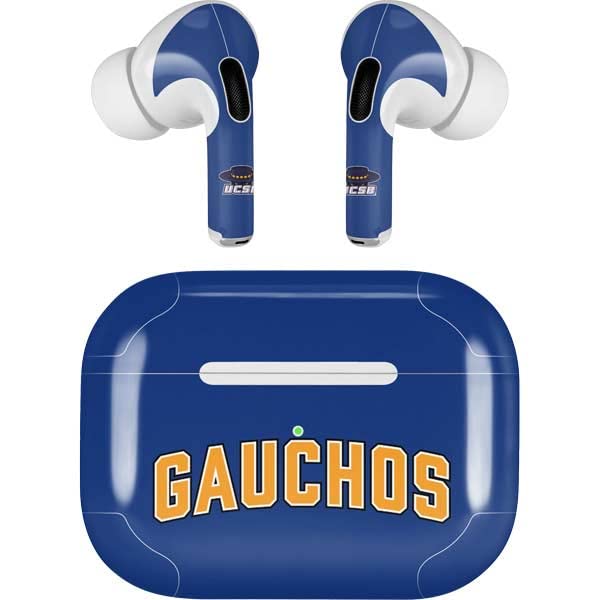 Skinit Decal Audio Skin Compatible with AirPods Pro 2nd Gen - Officially Licensed University of California-Santa Barbara Gauchos Design