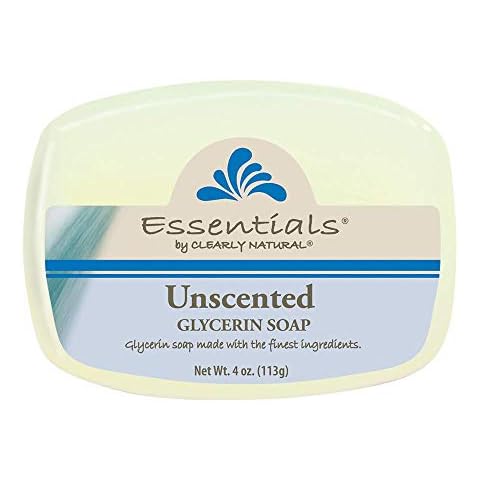 Essentials by Clearly Natural Glycerin Bar Soap, Unscented, 4-Ounce, Pack of 12 - CASE Cover