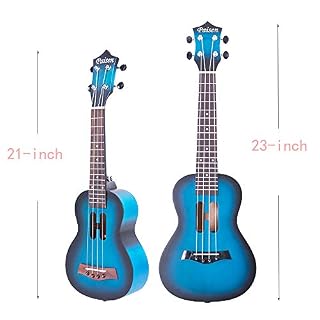 Paisen Ukulélé Concert Bleu 23 pouces Débutant avec Sac, Bandoulière, Kit Apprendre à jouer (blue) - Les Beatles, Paul McCartney, John Lennon, RIngo Starr, George Harrison Paisen Ukulélé Concert Bleu 23 pouces Débutant avec Sac, Bandoulière, Kit Apprendre à jouer (blue) – Image 6