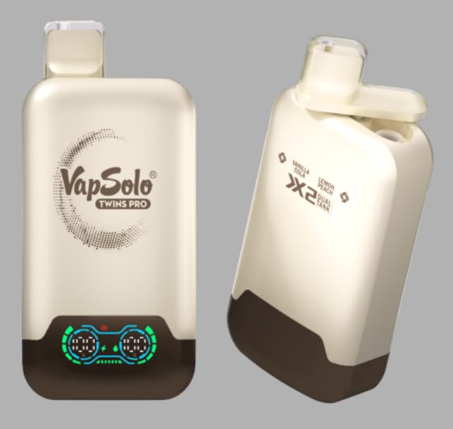 Vaper Recargable, Vainilla Cola-Lemon Peach, 50k, 50000 caladas, Cigarrillo Electrónico, Pod Kit, Vaporizer 650mAh, Kit E Cigarette