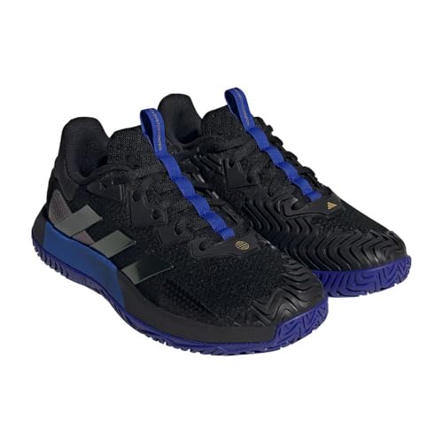 Image of Adidas Men's Solematch Control Tennis ShoesTennis Shoe, Core Black Core Black Gloss Fuchsia, 13.5 US