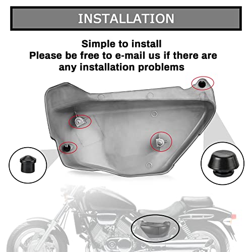 Pslcustomerservice BC0004BA-FBM Motorcycle Left & Right Battery Side Covers Fairing Side Panel Oil Tank Cover thumb #4