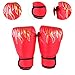 predolo Training Gloves for Boxing with Wrist Support and Ventilation Features, Red Adults