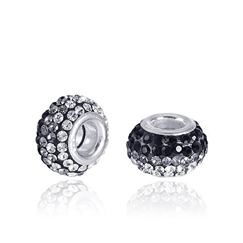 MATERIA gioielli Perline di cristallo in bianco e