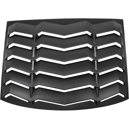 Rear Window Louver Compatible for Dodge Charger 2011-2021 SXT/GT/RT/RT Scat Pack ABS Wind-Shield Sun Shade Cover Lambo Style Matte Black
