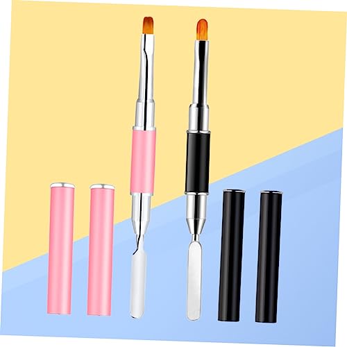HONMEET 2 Peças De Pincéis Para Pintura De Unhas Com Esmalte Para Arte Em Unhas