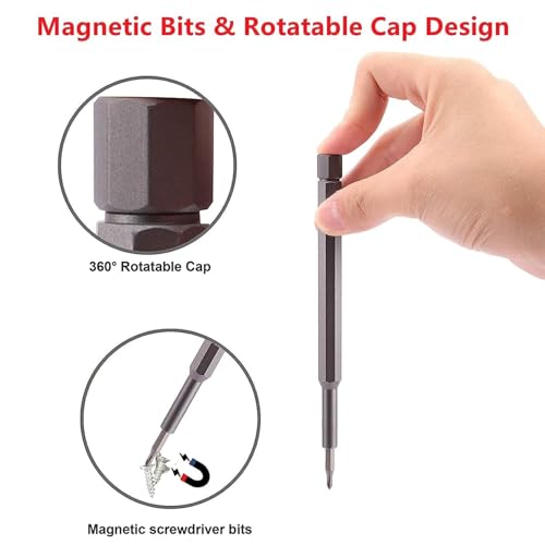 Image of 24 in 1 Precision Screwdriver Set, Multipurpose Manual Screwdriver Tool, CRV Magnetic Driver Bits & Storage Box, Repair Tool Kit for Electronics Computer Tablet Eyeglass Mini Repair Tool Kit
