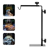 Simple Deluxe Reptile Light Stand Adjustable 14-26 inch Floor Lamp Holder, Metal Bracket for Reptile Tank & Terrarium Heating Light