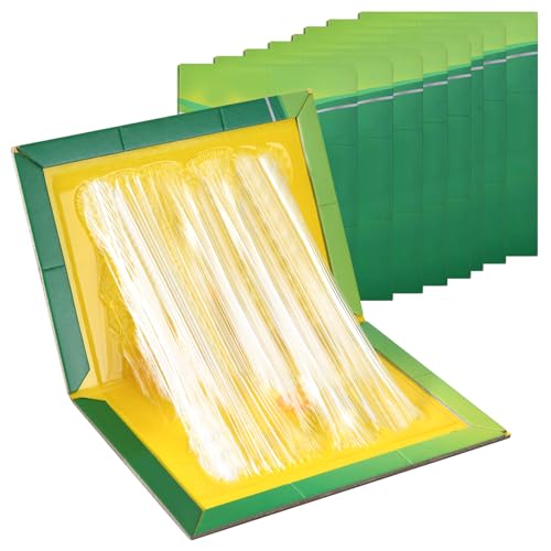 KK STRONEX Sticky Traps 6 Packs Large Extra Strong Sticky Trap for Insects - Sticky Pads Board Gum Pads for Indoor Outdoor Home Kitchen Garage Garden