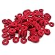 100 Stück 12,5 mm Klavierfilz vordere Schiene, Regulierung von Lochungen, rote Tastatur-Auswuchtscheiben, Reparaturteile