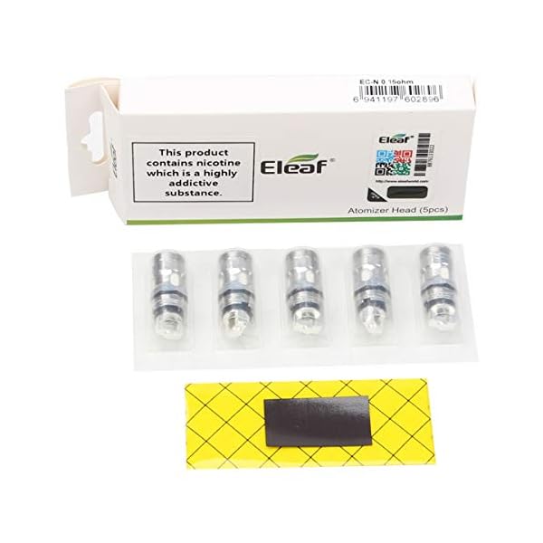 Original Eleaf EC-N 0,15 Ohm Spulenkopfersatz-Verdampfer passend für MELO iJust ECM-Zerstäuber Neue Mesh-Spulensysteme…