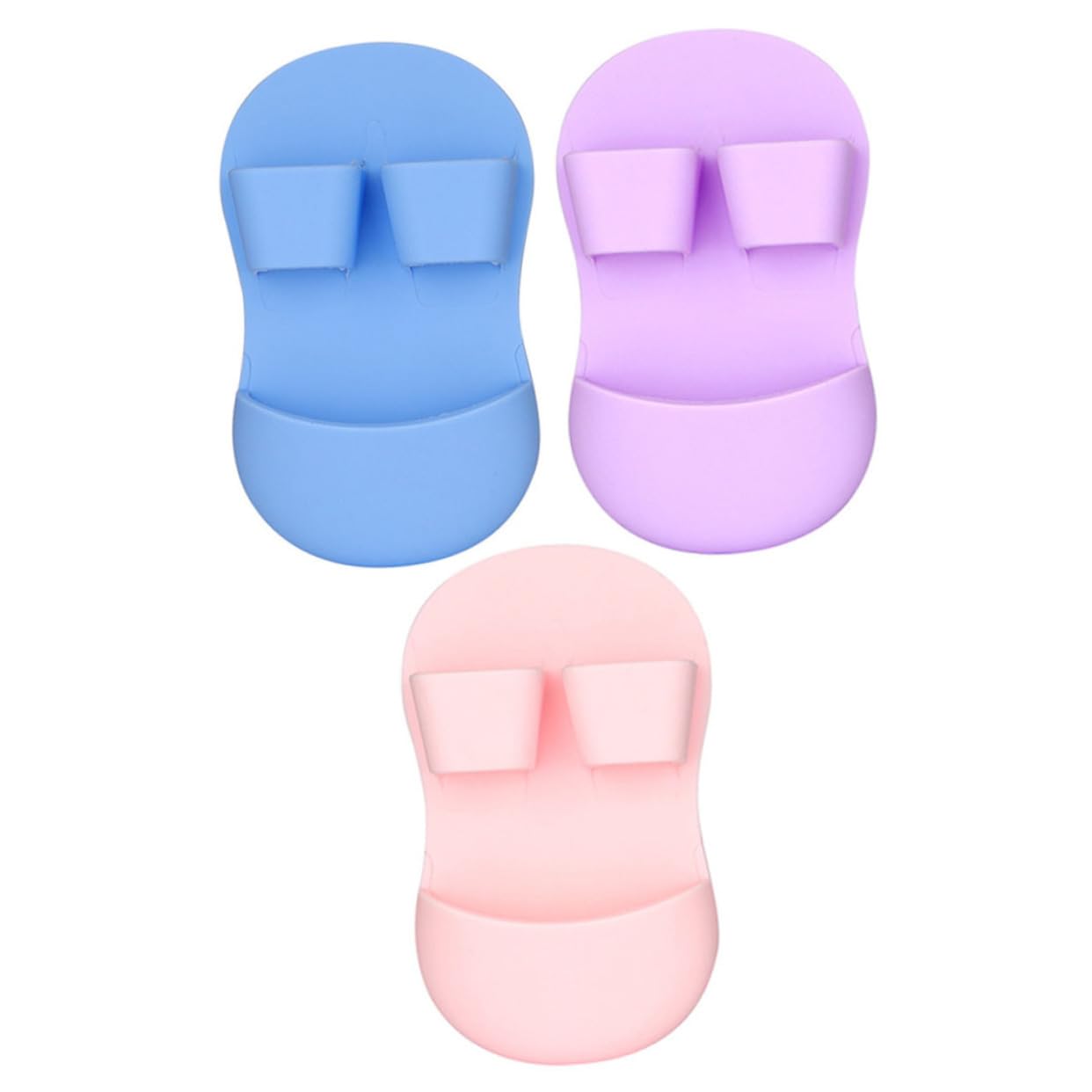 PartyKindom 3pcs Face Scrubbers Exfoliating Brush for Face Cleansing Silicone Facial Cleaning Brush Gentle Massage for Women Men