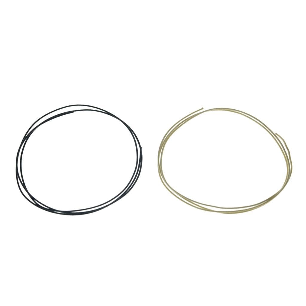 Dopro 22 Gauge Vintage-Style Guitar Waxed Cloth Wire Push-Back Pre-tinned Copper Wire Guitar Wiring Harness Cable Hook Up Wire 16ft of each Black/White