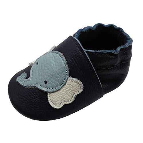 YIHAKIDS Krabbelschuhe Baby Weiche Leder Lauflernschuhe Kleinkind...