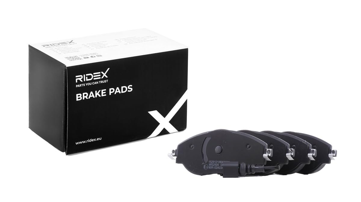 RIDEX 3405B1094 Juego para eje Kit de discos de freno y pastillas Delantero Foto correspondiente a la entrega con tornillos sin tornillos Compatible con VW Golf 7 Hatchback 5G1, BQ1, BE1, BE2