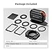 K&F Concept Mini Matte Box +ND8, DSLR Camera Matte Box with Carbon Fiber Top Flag for 67mm/72mm/77mm/82mm/95mm Lenses, with Filter Trays for 4x5.65 & Circular Filter