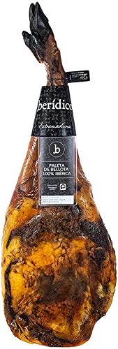 Paleta de Bellota 100% Ibérica. PATA NEGRA."Etiqueta Negra". Pieza de 5 Kg aprox. Elaborada Artesanalmente. BERÍDICO. Paleta Iberica Bellota Extremadura Cover