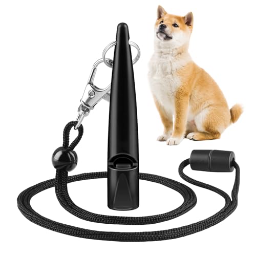 ATOYOGA Silbato para Perros, Silbato Perros Ultrasonido para Entrenamiento con Cordon Ajustable, Silbatos Antiladridos para Adiestramiento, Callar, Ahuyentar Perros de Gran Alcance